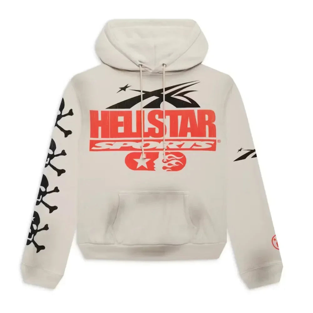 Hellstar If You Donât Like Us Beat Us Hoodie White - AFV Clothes