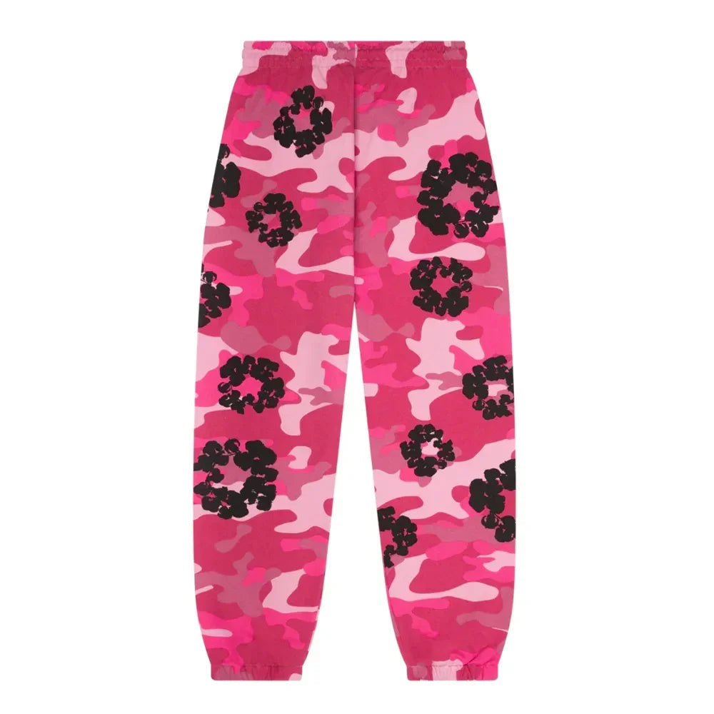 Denim Tears The Cotton Wreath Sweatpant Pink Camo - AFV Clothes